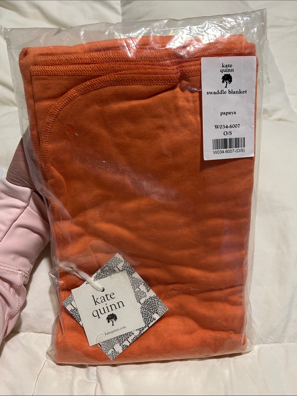 NIB kate quinn Papaya Swaddle Blanket